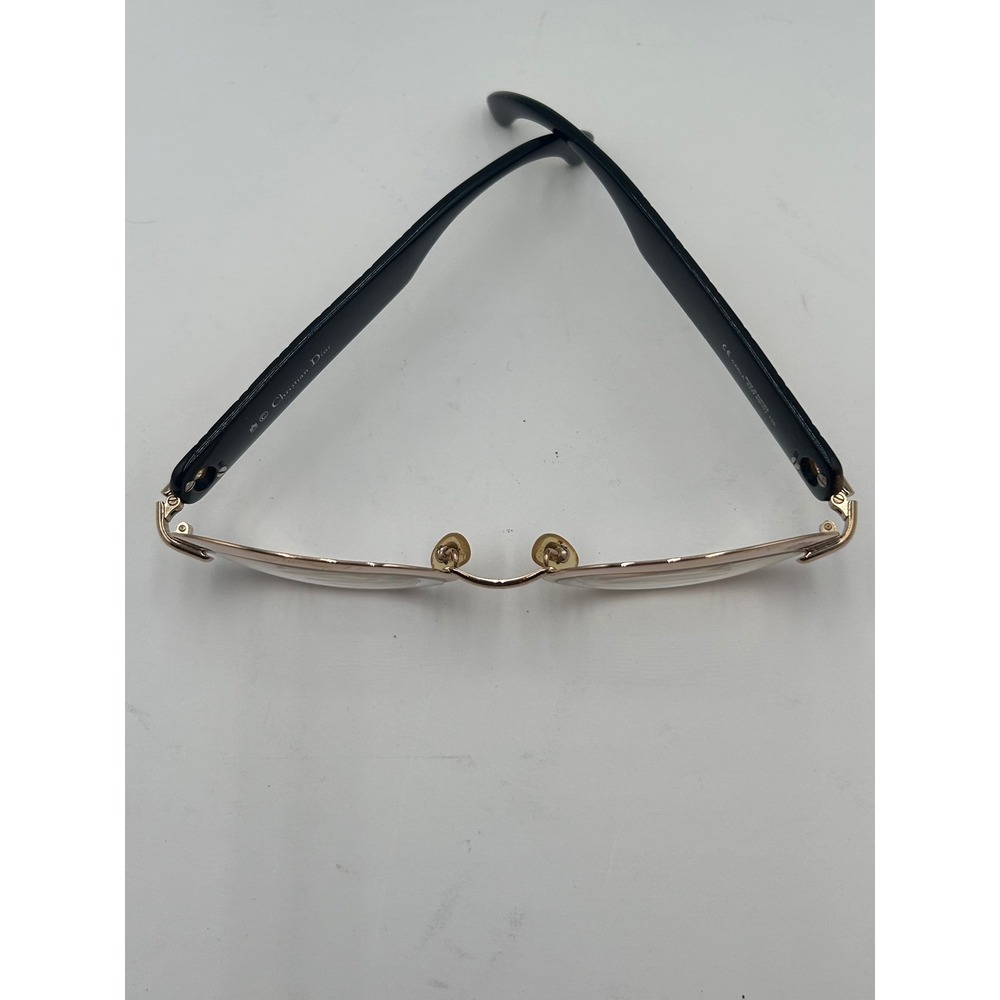Christian Dior Vintage Carla 42W Gold Amber Oval glasses Frames Austria 49-22 - Picture 15 of 16